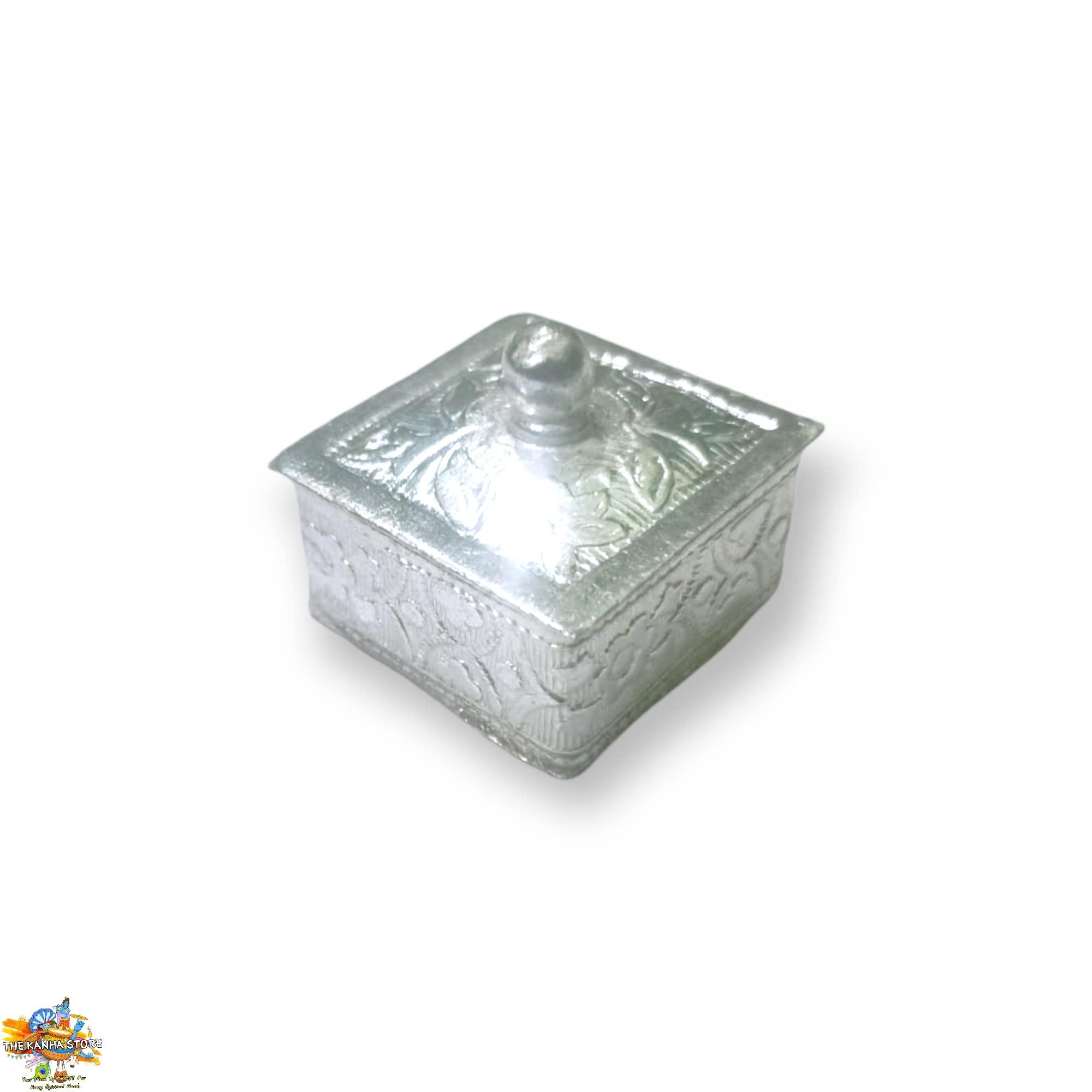 Buy Brij Sugandha German Silver Trinket Box – for Roli Chawal